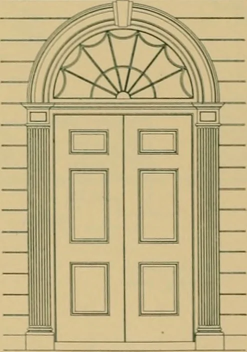 An illustration from An architectural monograph on a country church & Sunday school building with the minister’s residence, to be built of white pine;, 1922, leaf 21