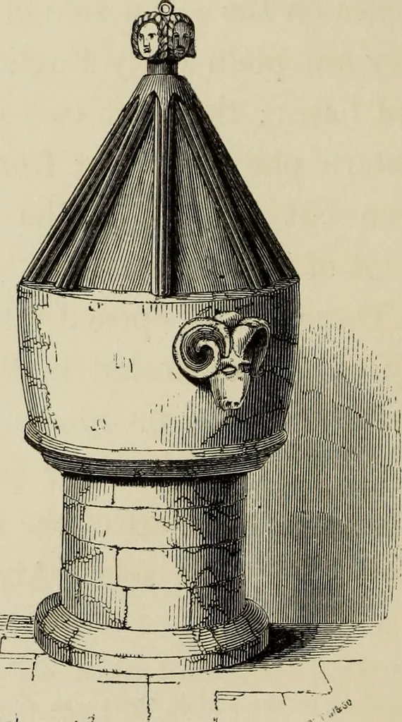 An illustration from Architectural notices of the churches of the Archdeaconry of Northampton. Deaneries of Higham Ferrers and Haddon, 1849, leaf 101