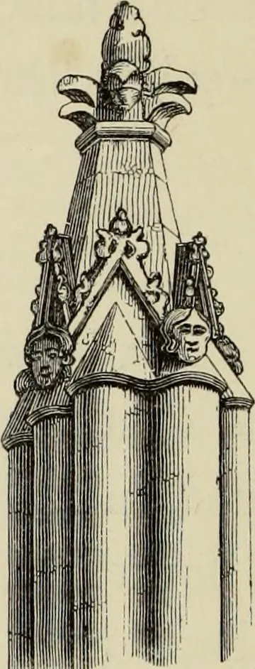 An illustration from Architectural notices of the churches of the Archdeaconry of Northampton. Deaneries of Higham Ferrers and Haddon, 1849, leaf 123