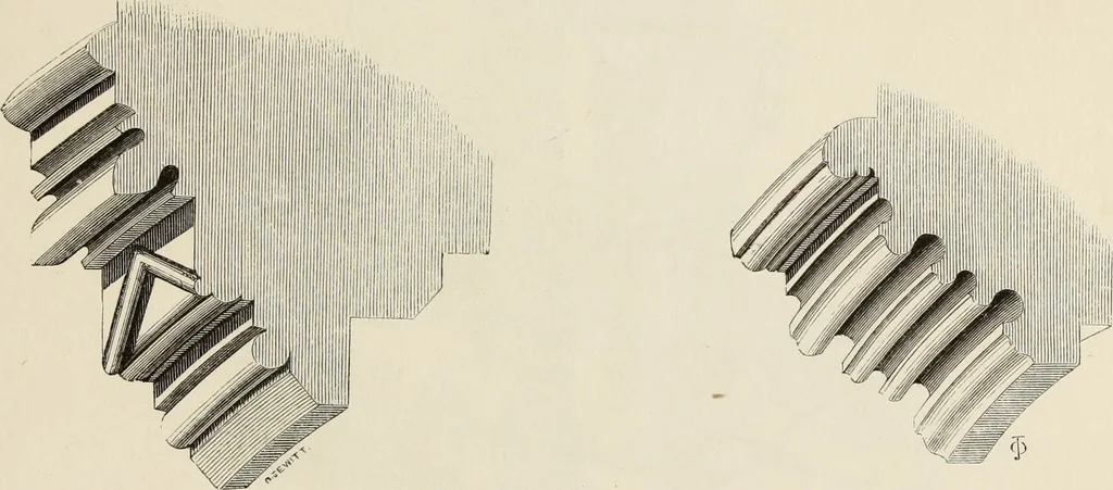 An illustration from Architectural notices of the churches of the Archdeaconry of Northampton. Deaneries of Higham Ferrers and Haddon, 1849, leaf 140