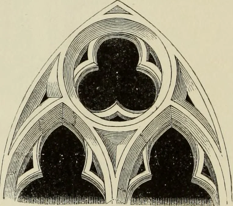 An illustration from Architectural notices of the churches of the Archdeaconry of Northampton. Deaneries of Higham Ferrers and Haddon, 1849, leaf 149