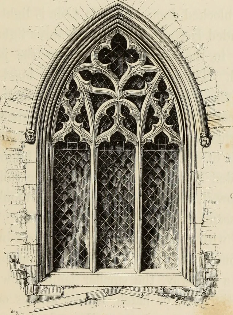 An illustration from Architectural notices of the churches of the Archdeaconry of Northampton. Deaneries of Higham Ferrers and Haddon, 1849, leaf 162