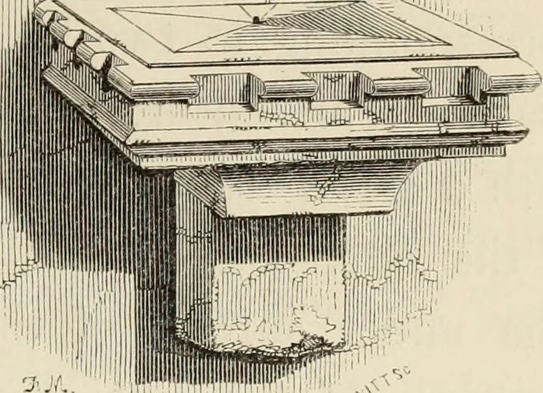 An illustration from Architectural notices of the churches of the Archdeaconry of Northampton. Deaneries of Higham Ferrers and Haddon, 1849, leaf 178