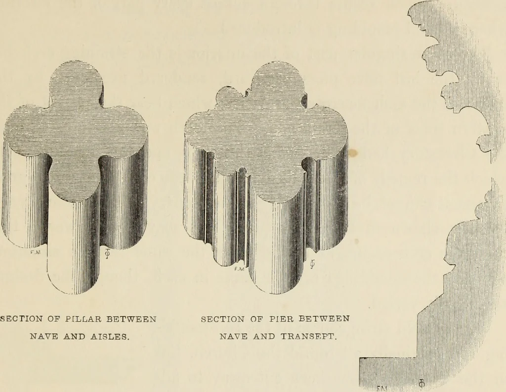 An illustration from Architectural notices of the churches of the Archdeaconry of Northampton. Deaneries of Higham Ferrers and Haddon, 1849, leaf 194