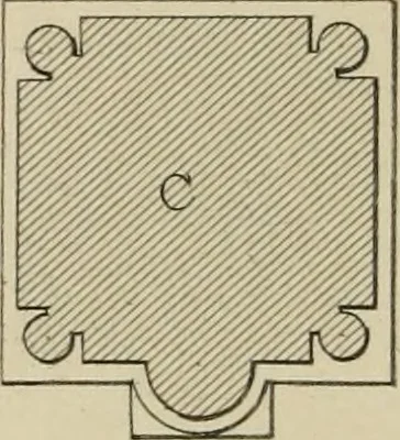 An illustration from Architectural notices of the churches of the Archdeaconry of Northampton. Deaneries of Higham Ferrers and Haddon, 1849, leaf 209