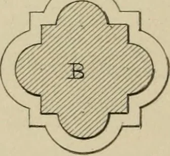 An illustration from Architectural notices of the churches of the Archdeaconry of Northampton. Deaneries of Higham Ferrers and Haddon, 1849, leaf 209