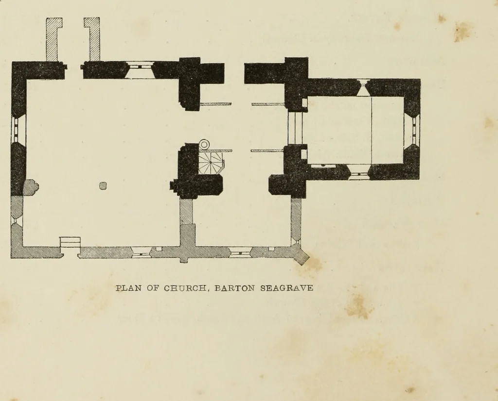 An illustration from Architectural notices of the churches of the Archdeaconry of Northampton. Deaneries of Higham Ferrers and Haddon, 1849, leaf 21