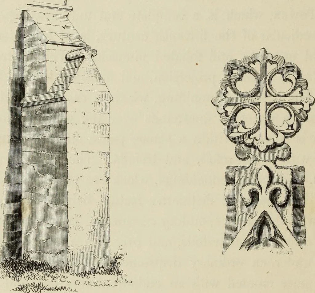 An illustration from Architectural notices of the churches of the Archdeaconry of Northampton. Deaneries of Higham Ferrers and Haddon, 1849, leaf 225