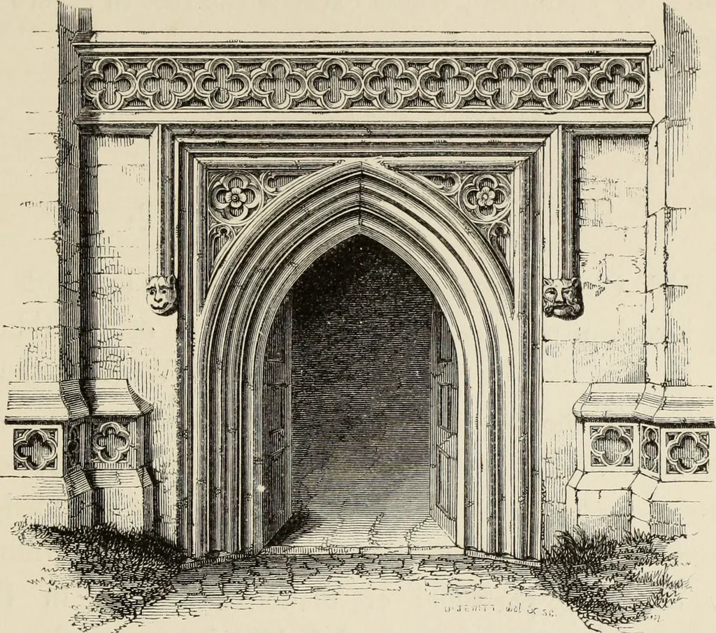 An illustration from Architectural notices of the churches of the Archdeaconry of Northampton. Deaneries of Higham Ferrers and Haddon, 1849, leaf 226