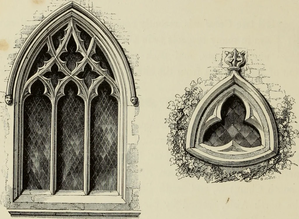 An illustration from Architectural notices of the churches of the Archdeaconry of Northampton. Deaneries of Higham Ferrers and Haddon, 1849, leaf 237
