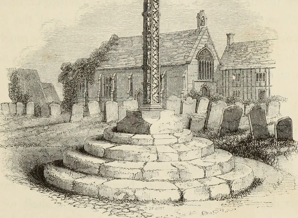 An illustration from Architectural notices of the churches of the Archdeaconry of Northampton. Deaneries of Higham Ferrers and Haddon, 1849, leaf 24