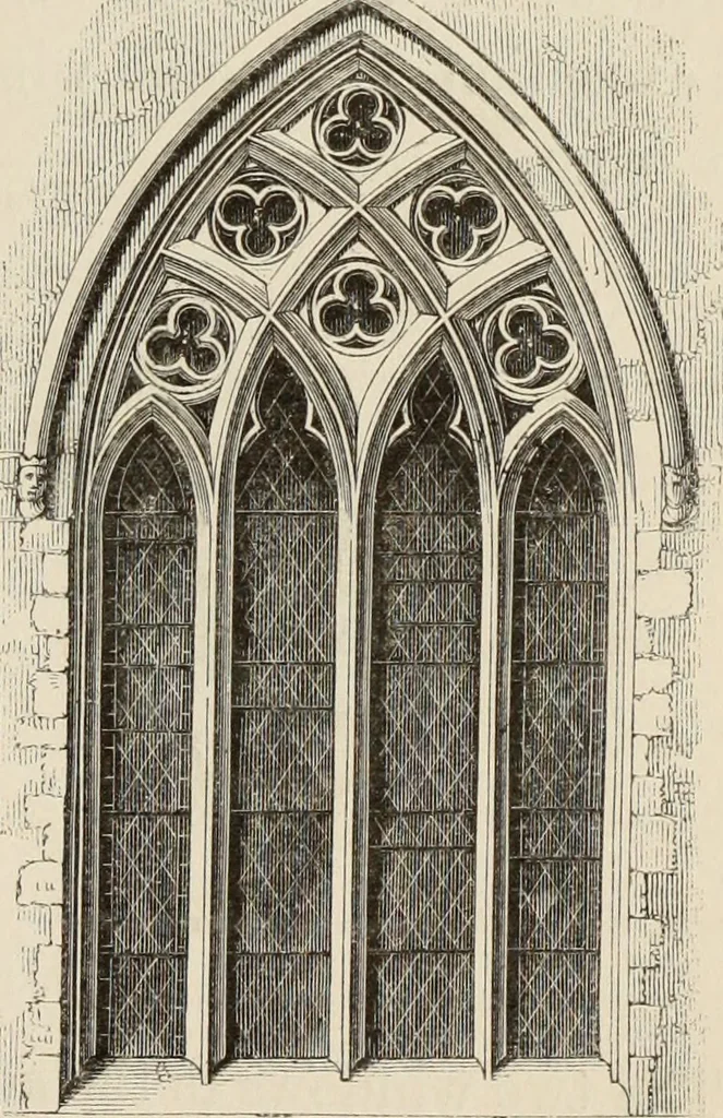 An illustration from Architectural notices of the churches of the Archdeaconry of Northampton. Deaneries of Higham Ferrers and Haddon, 1849, leaf 252