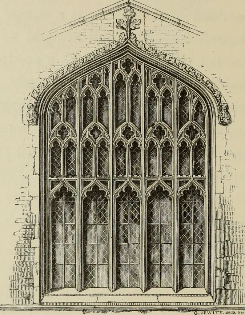 An illustration from Architectural notices of the churches of the Archdeaconry of Northampton. Deaneries of Higham Ferrers and Haddon, 1849, leaf 253