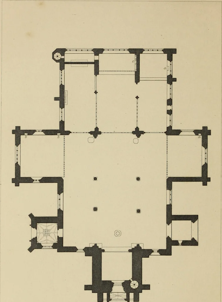 An illustration from Architectural notices of the churches of the Archdeaconry of Northampton. Deaneries of Higham Ferrers and Haddon, 1849, leaf 263