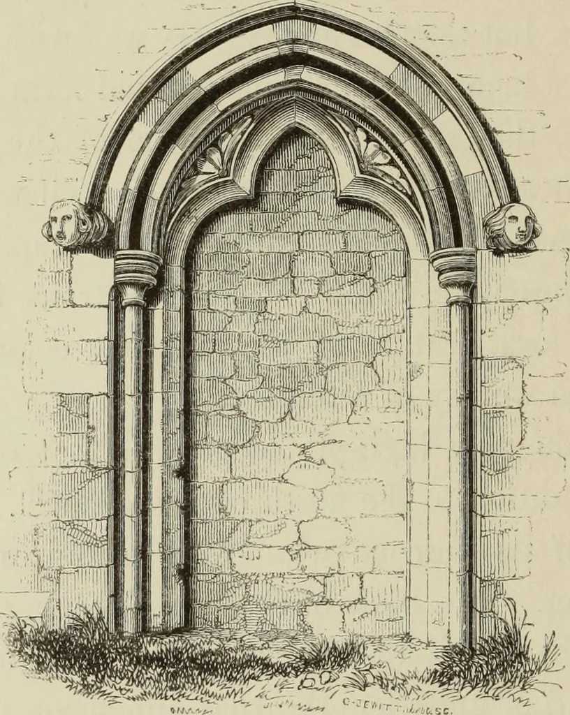 An illustration from Architectural notices of the churches of the Archdeaconry of Northampton. Deaneries of Higham Ferrers and Haddon, 1849, leaf 275