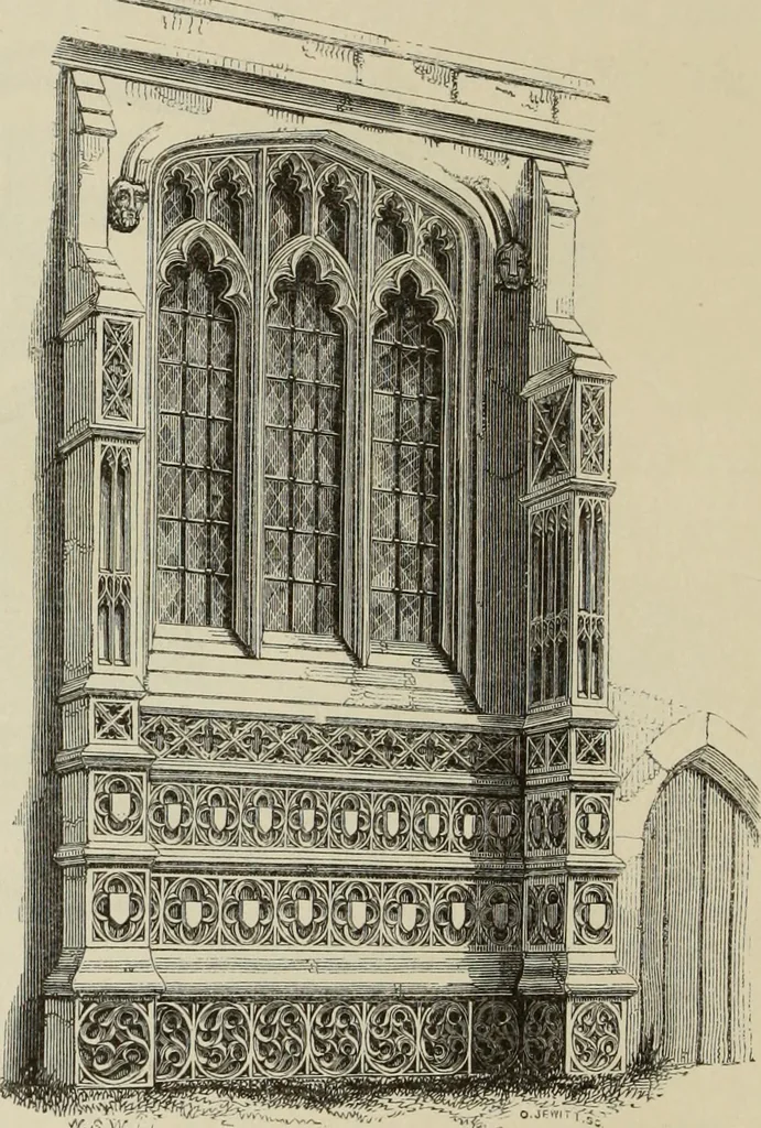 An illustration from Architectural notices of the churches of the Archdeaconry of Northampton. Deaneries of Higham Ferrers and Haddon, 1849, leaf 299