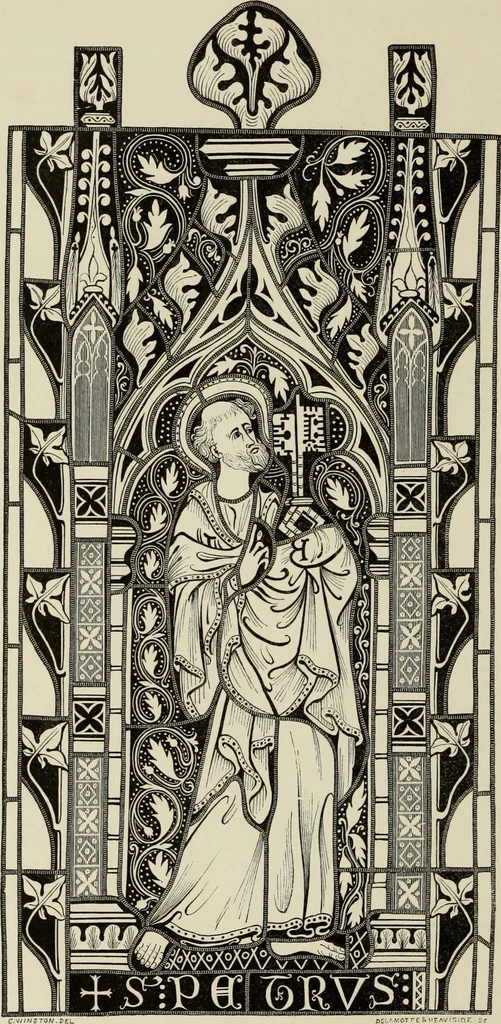 An illustration from Architectural notices of the churches of the Archdeaconry of Northampton. Deaneries of Higham Ferrers and Haddon, 1849, leaf 315