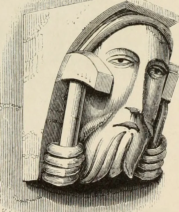 An illustration from Architectural notices of the churches of the Archdeaconry of Northampton. Deaneries of Higham Ferrers and Haddon, 1849, leaf 328