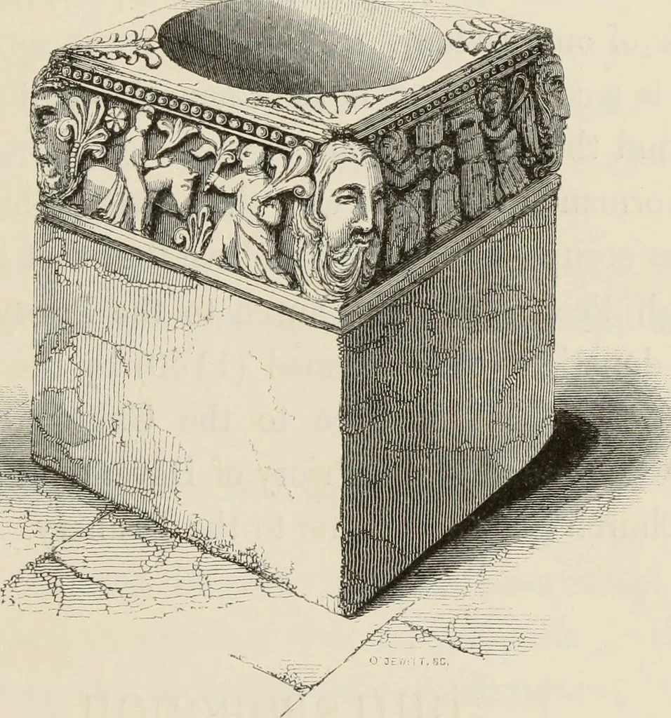An illustration from Architectural notices of the churches of the Archdeaconry of Northampton. Deaneries of Higham Ferrers and Haddon, 1849, leaf 330
