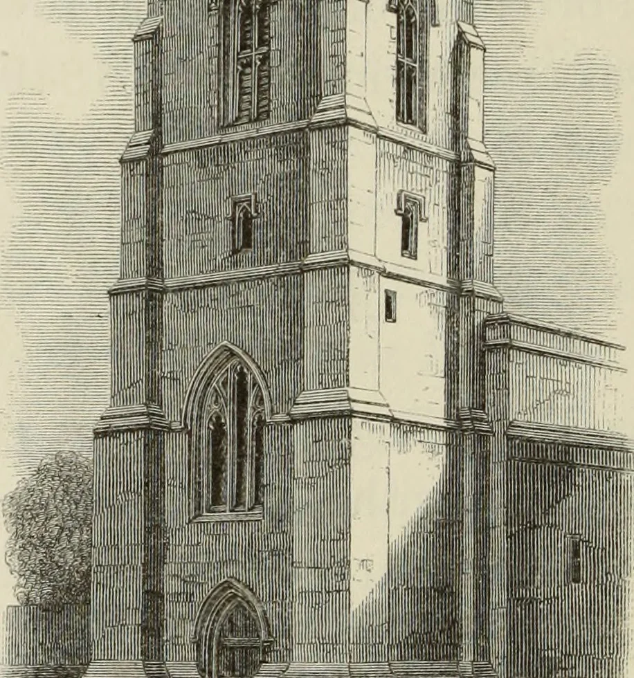 An illustration from Architectural notices of the churches of the Archdeaconry of Northampton. Deaneries of Higham Ferrers and Haddon, 1849, leaf 333