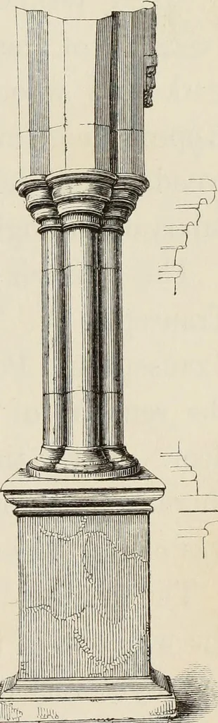 An illustration from Architectural notices of the churches of the Archdeaconry of Northampton. Deaneries of Higham Ferrers and Haddon, 1849, leaf 336