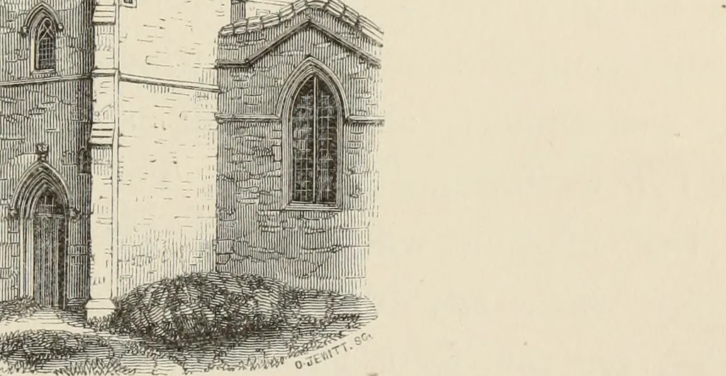 An illustration from Architectural notices of the churches of the Archdeaconry of Northampton. Deaneries of Higham Ferrers and Haddon, 1849, leaf 350