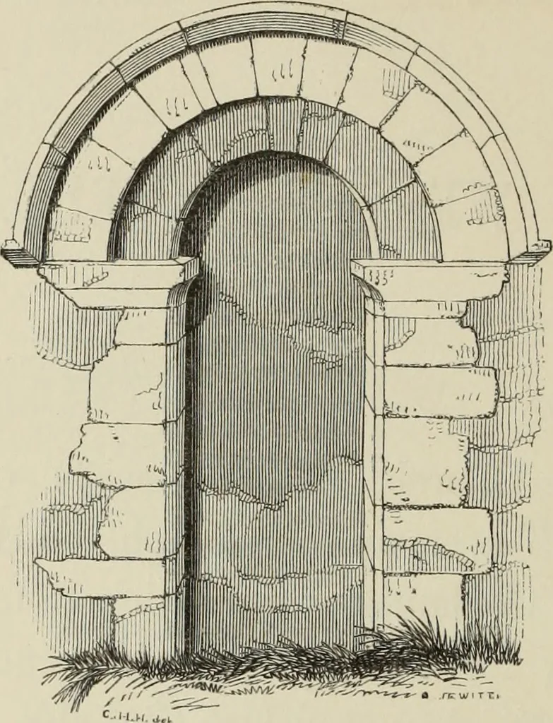An illustration from Architectural notices of the churches of the Archdeaconry of Northampton. Deaneries of Higham Ferrers and Haddon, 1849, leaf 357