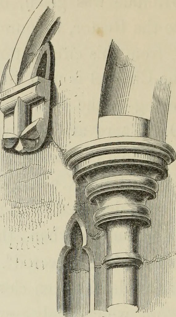 An illustration from Architectural notices of the churches of the Archdeaconry of Northampton. Deaneries of Higham Ferrers and Haddon, 1849, leaf 375