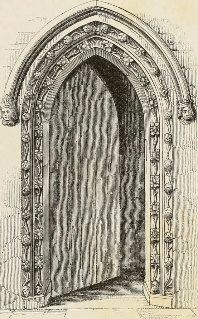 An illustration from Architectural notices of the churches of the Archdeaconry of Northampton. Deaneries of Higham Ferrers and Haddon, 1849, leaf 382