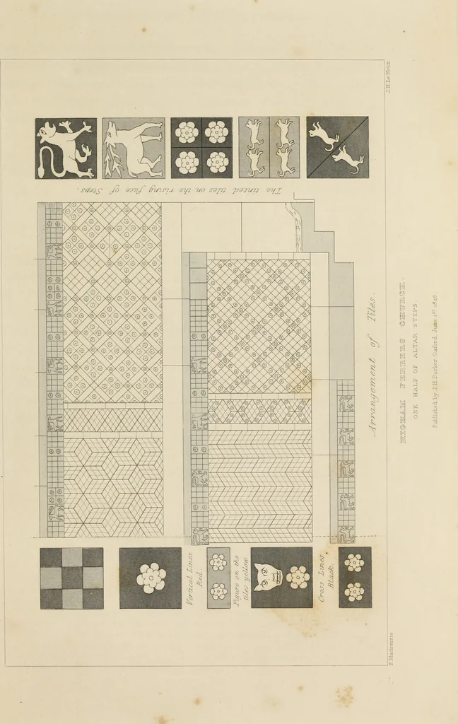 An illustration from Architectural notices of the churches of the Archdeaconry of Northampton. Deaneries of Higham Ferrers and Haddon, 1849, leaf 40