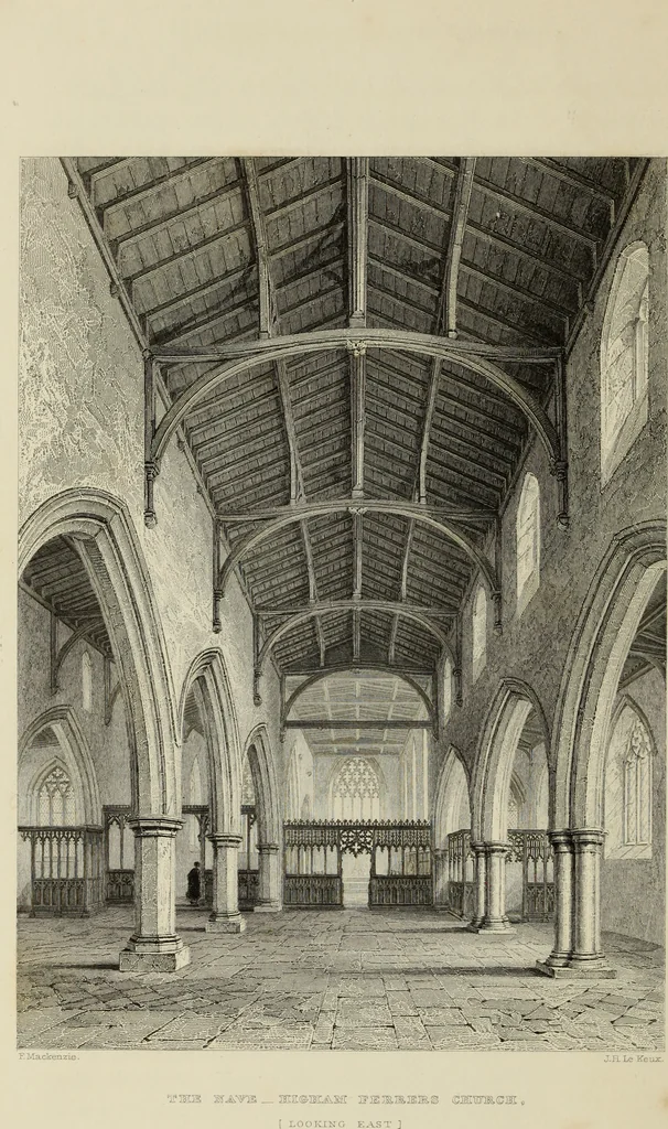 An illustration from Architectural notices of the churches of the Archdeaconry of Northampton. Deaneries of Higham Ferrers and Haddon, 1849, leaf 45