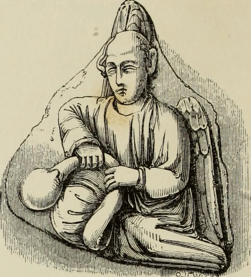 An illustration from Architectural notices of the churches of the Archdeaconry of Northampton. Deaneries of Higham Ferrers and Haddon, 1849, leaf 47