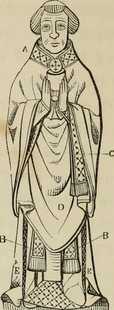 An illustration from Architectural notices of the churches of the Archdeaconry of Northampton. Deaneries of Higham Ferrers and Haddon, 1849, leaf 49