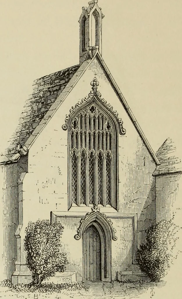 An illustration from Architectural notices of the churches of the Archdeaconry of Northampton. Deaneries of Higham Ferrers and Haddon, 1849, leaf 57