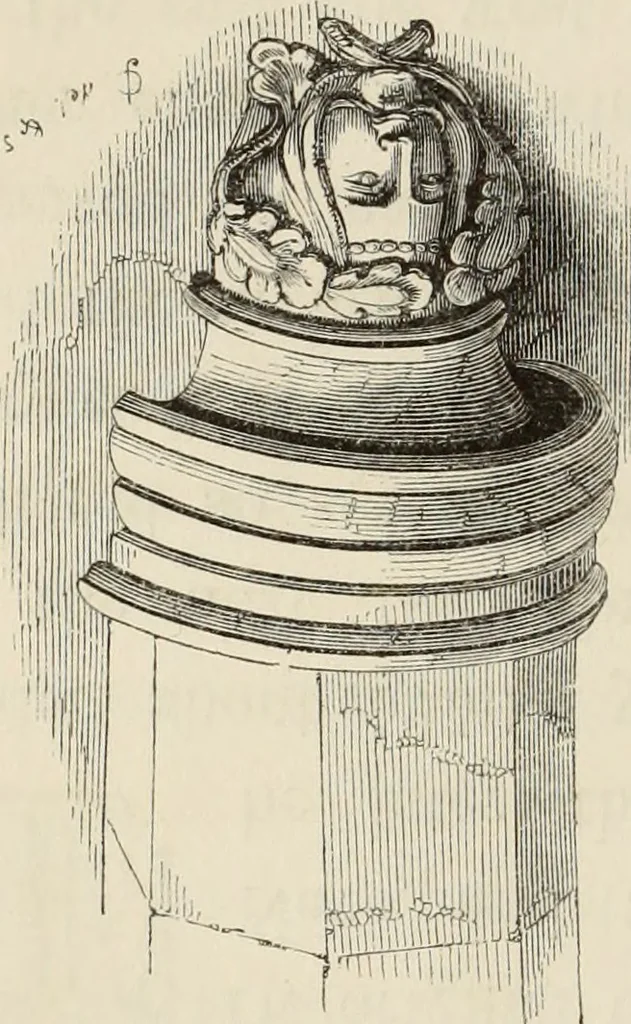 An illustration from Architectural notices of the churches of the Archdeaconry of Northampton. Deaneries of Higham Ferrers and Haddon, 1849, leaf 64