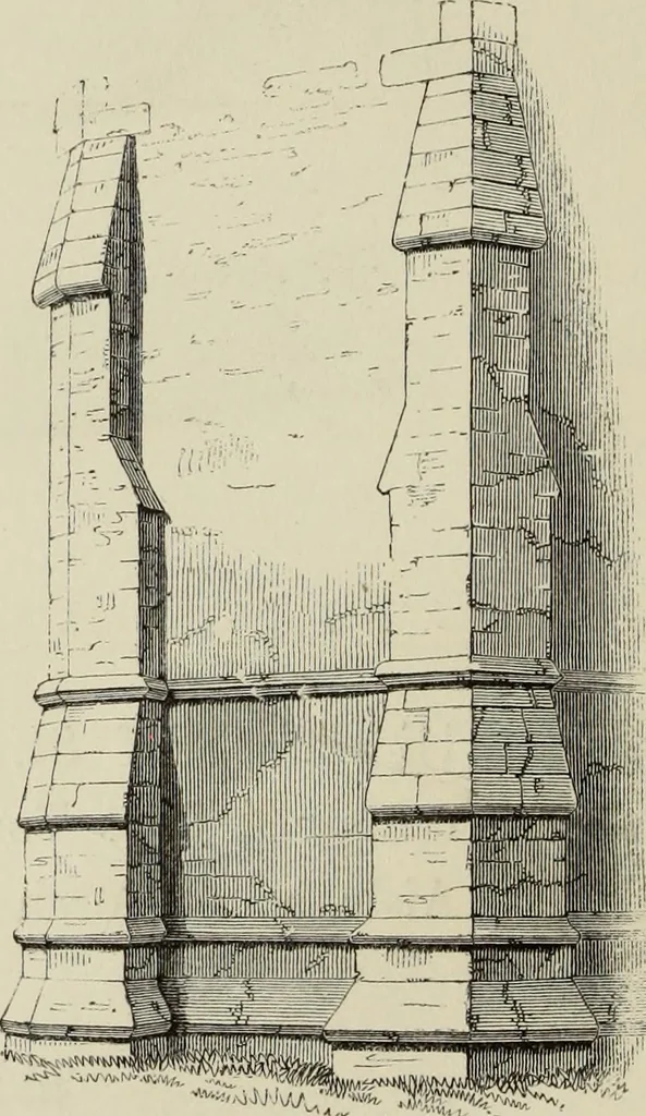 An illustration from Architectural notices of the churches of the Archdeaconry of Northampton. Deaneries of Higham Ferrers and Haddon, 1849, leaf 77