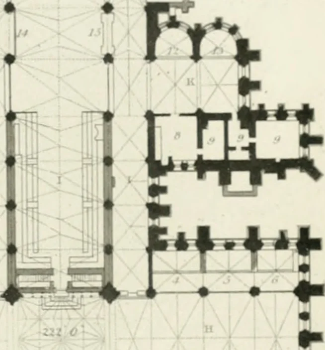 An illustration from Architectural and picturesque illustrations of the cathedral churches of England and Wales. The drawings made from sketches taken expressly for this work, by Robert Garland. With descriptions by Thomas Moule, 1838, leaf 52