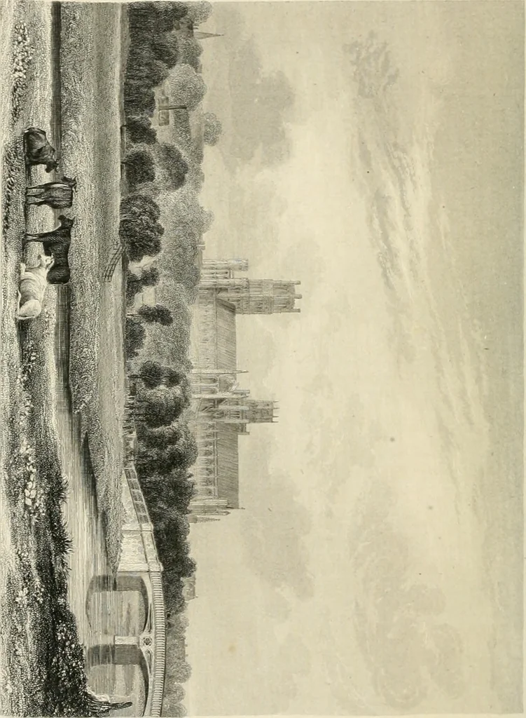An illustration from Architectural and picturesque illustrations of the cathedral churches of England and Wales. The drawings made from sketches taken expressly for this work, by Robert Garland. With descriptions by Thomas Moule, 1838, leaf 87
