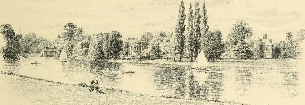 An illustration from Architectural remains of Richmond, Twickenham, Kew, Petersham, and Mortlake;, 1900, leaf 118