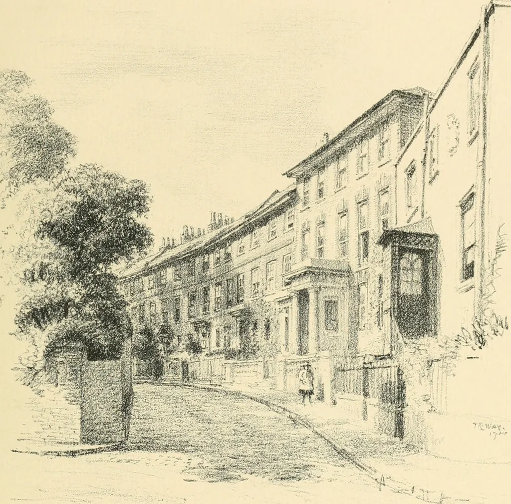 An illustration from Architectural remains of Richmond, Twickenham, Kew, Petersham, and Mortlake;, 1900, leaf 162