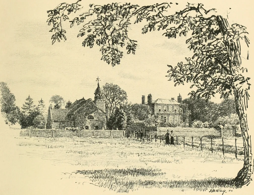 An illustration from Architectural remains of Richmond, Twickenham, Kew, Petersham, and Mortlake;, 1900, leaf 218