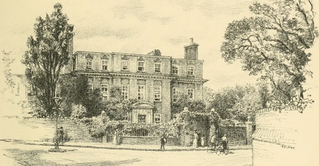 An illustration from Architectural remains of Richmond, Twickenham, Kew, Petersham, and Mortlake;, 1900, leaf 224
