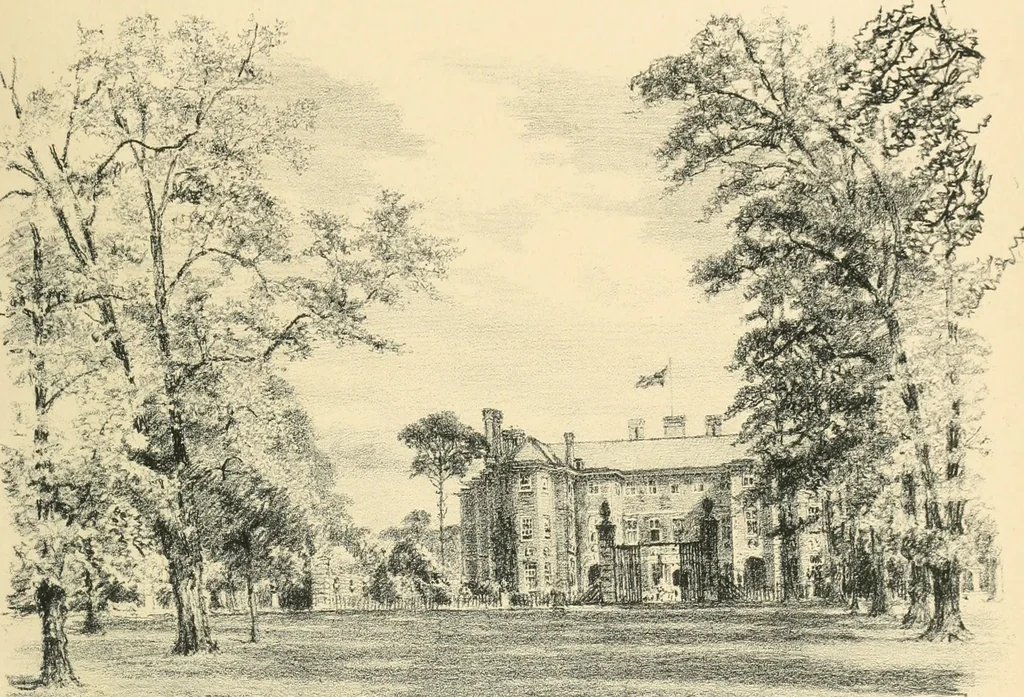 An illustration from Architectural remains of Richmond, Twickenham, Kew, Petersham, and Mortlake;, 1900, leaf 230