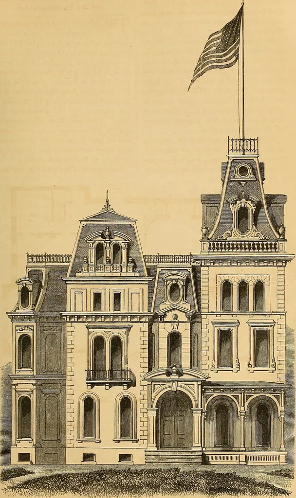 An illustration from The Architectural review and American builders' journal, 1869, leaf 116