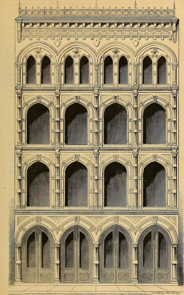 An illustration from The Architectural review and American builders' journal, 1869, leaf 196