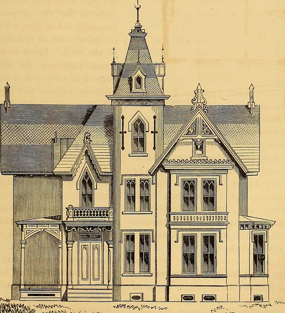 An illustration from The Architectural review and American builders' journal, 1869, leaf 366