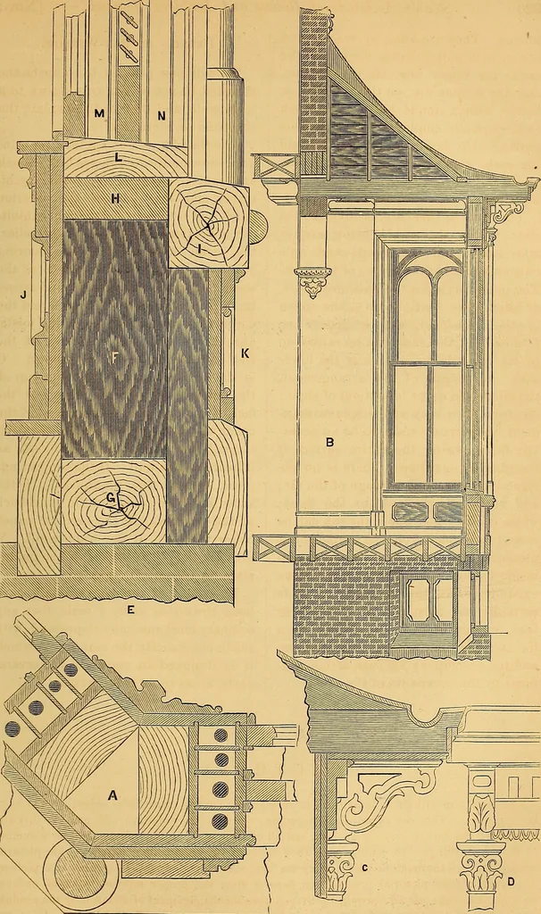 An illustration from The Architectural review and American builders' journal, 1869, leaf 396