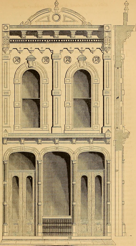 An illustration from The Architectural review and American builders' journal, 1869, leaf 440
