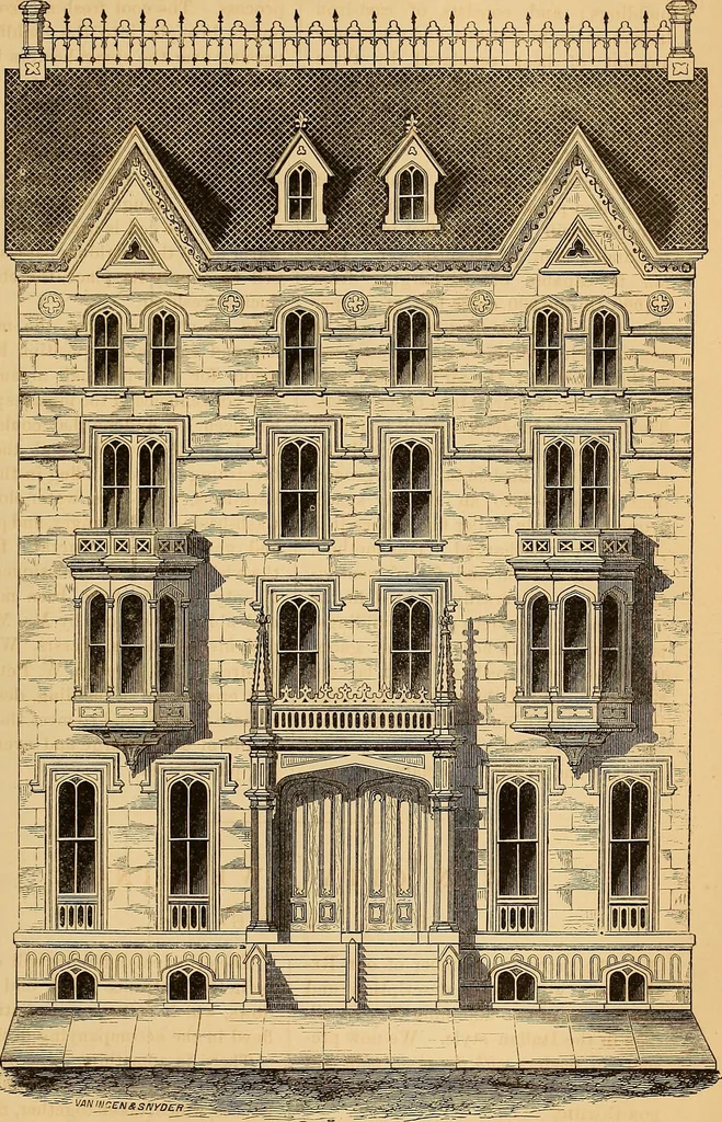 An illustration from The Architectural review and American builders' journal, 1869, leaf 448