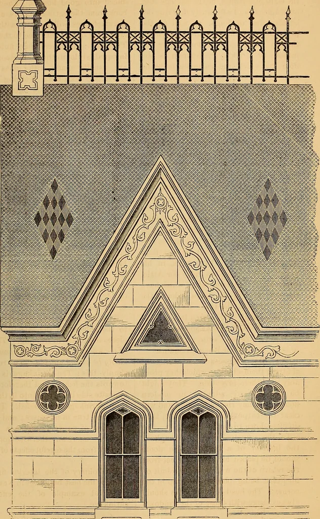 An illustration from The Architectural review and American builders' journal, 1869, leaf 464